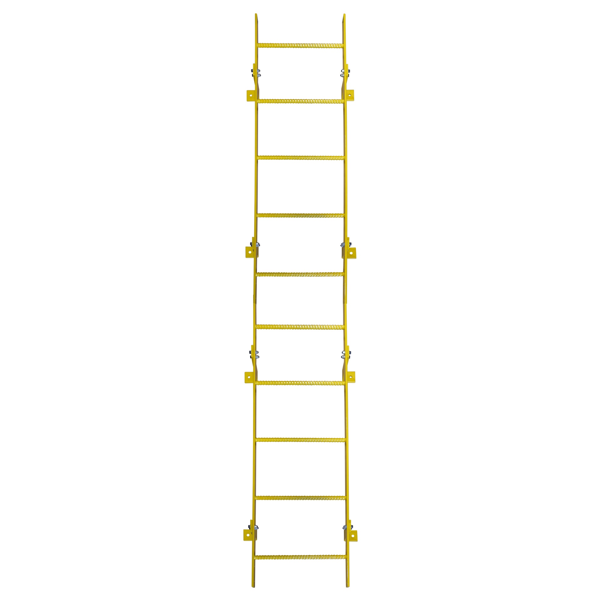 Ballymore, 10 Step Fixed Access Ladder, Height 120 ft, Capacity 350 lb, Material Carbon Steel, Model# WLFS0110-Y